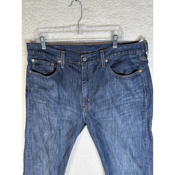 Levis 527 Jeans Mens 38x32 Blue Denim Bootcut Low Rise Slim Cowboy Y2K - Picture 2 of 16